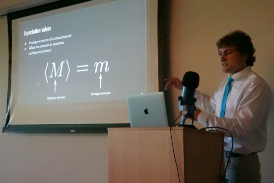 andrew evans presenting capstone